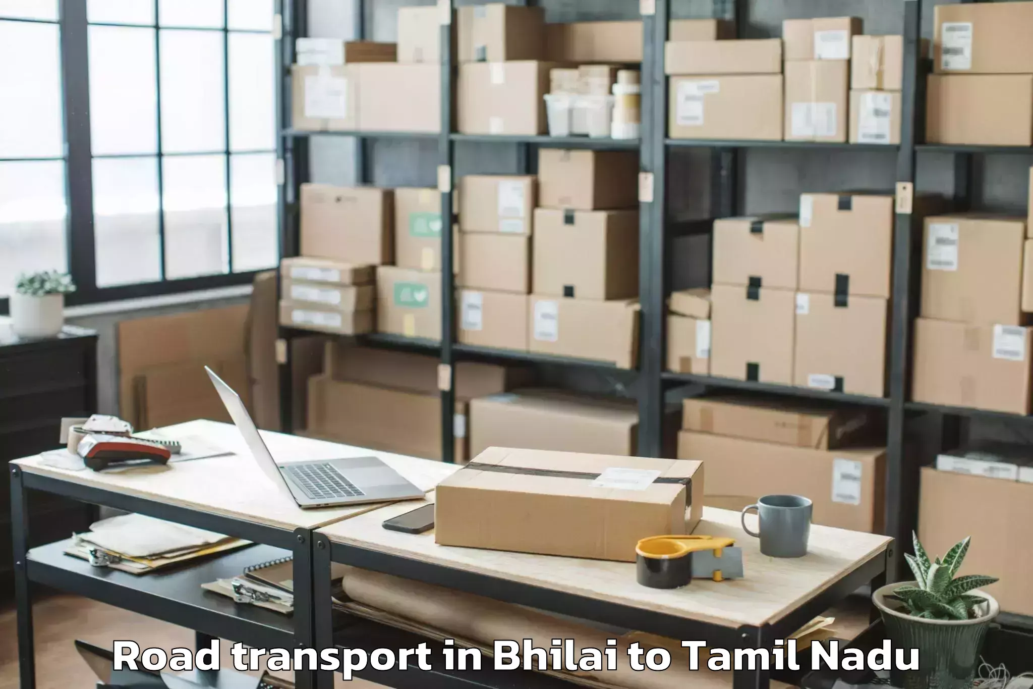 Leading Bhilai to Ettaiyapuram Road Transport Provider